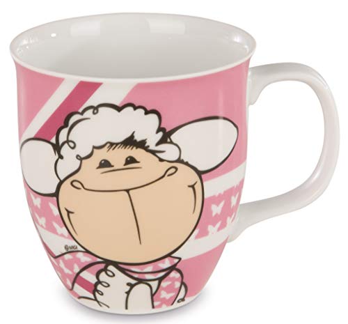 NICI- Taza Jolly en Londres, Porcelana, 9,5x10cm, 400ml Mäh in London, Color Rosa (42830)