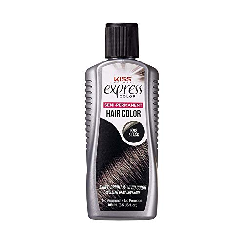 Kiss Express Color Semi- Permanent Black 3.5oz by Kiss Express