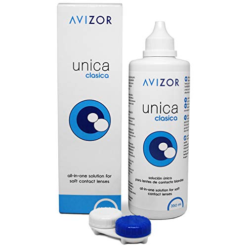 Liquido lentillas Avizor-350 ml- Solución única para lentillas blandas (Pack 1 bote x 350 ml)