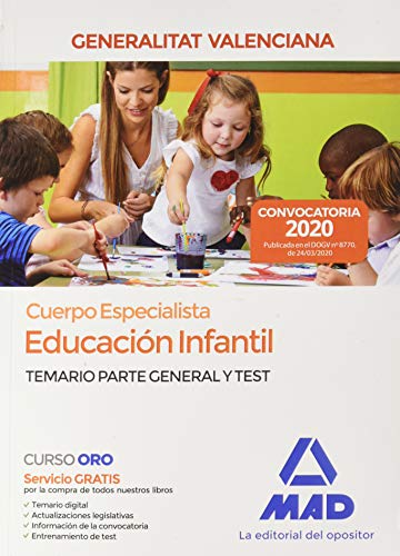 Cuerpo Especialista en Educación Infantil de la Administración de la Generalitat Valenciana. Temario y test parte general