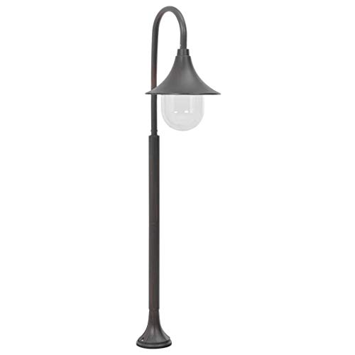 Festnight Farola Jardin Exterior Lámpara para Exteriores Aluminio Bronce E27 120 cm