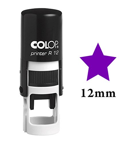 Printtoo Sello De Entintaje STAR Mini Goma Colop Año Maestros Decorativos Sellos 12Mm