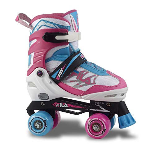 FILA SKATES Joy Patines, Juventud Unisex, Blanco/Rosa/Azul, S