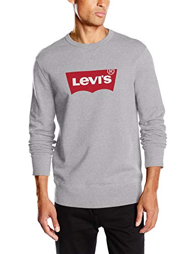 Levi's Graphic B Sudadera, Gris (Add Crew T2 Hm Mid Tone Heather Grey 0079), Large para Hombre