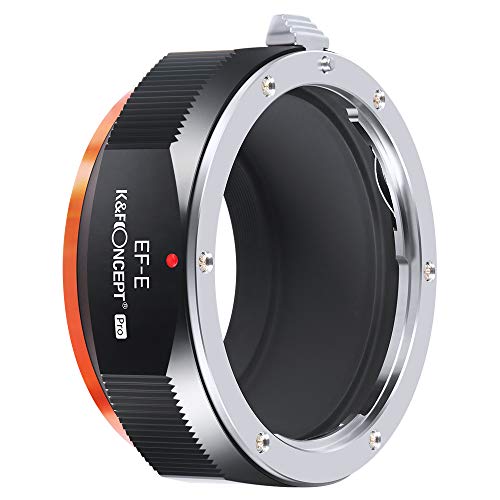 K&F Concept Adaptador Lentes Compatible para Canon EOS EF EF-S a Montura Sony E NEX Mount para A6000 A6500 A6300 A5100 A5000 A 7 III A7riii A7S