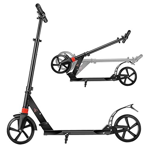 YUEBO Patinete Plegable de 2 Ruedas City Scooter para Niños y Adultos con Manillar Altura Ajustable