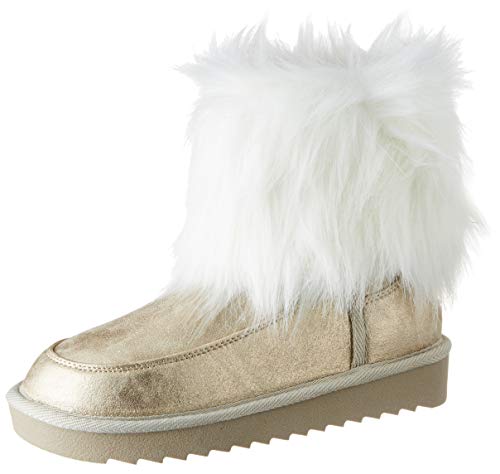 D. Franklin Nordick Basic Big Fur, Botas Slouch para Mujer, Plateado (Platino 0207), 37 EU