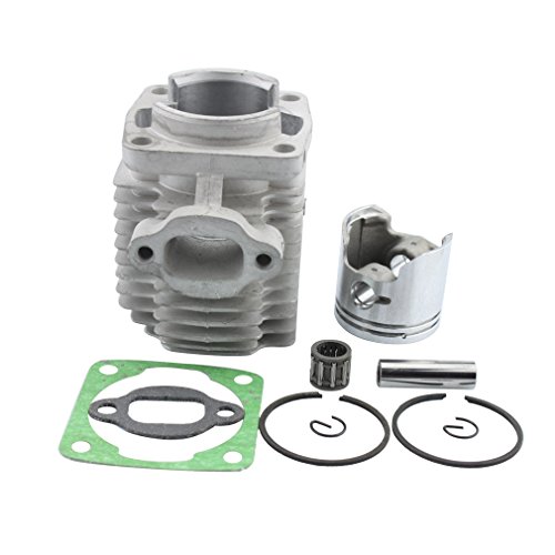 GOOFIT 40mm Bore Cylinder Kit con pistón para 2 tiempos 47cc 49cc Pocket Bike Mini Quad Chain Saw