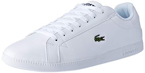 Lacoste Graduate BL 1 SMA, Zapatillas para Hombre, Blanco (White/White), 43 EU