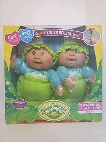 CPK - Parche de repollo para niños - Lil' Surprise Reveal Twins Gazel Eyes - Niños o niñas?