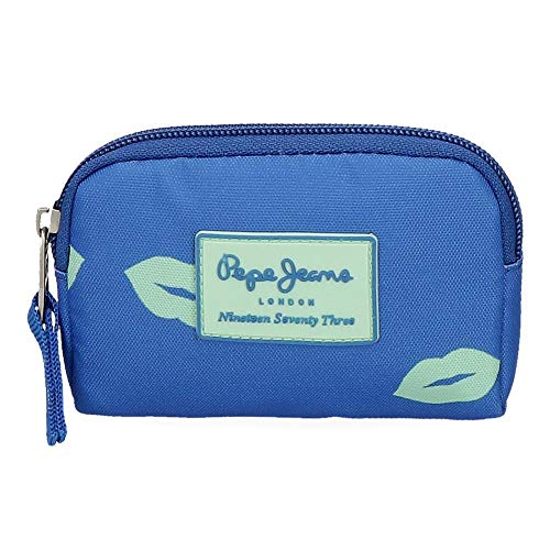 Monedero Pepe Jeans Ruth, Azul, 12x8x2 cm