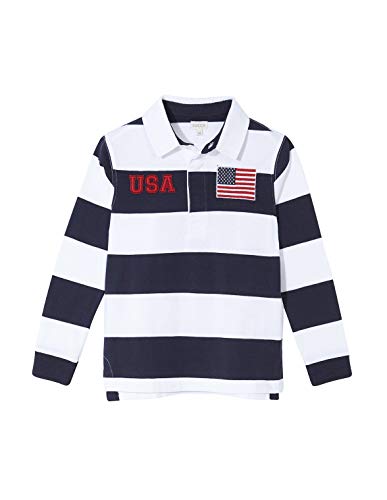 Gocco Long Sleeve Polo USA, Azul (Marino A4), 152 (Tamaño del Fabricante:11-12) para Niños