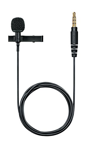 Shure MVL/A - Micrófono de solapa de condensador, grabación digital de voz de calidad