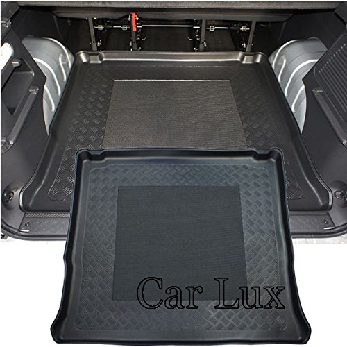 Car Lux AR03960 - Alfombra cubeta Protector Cubre Maletero con Antideslizante y Borde Alto para Vivaro