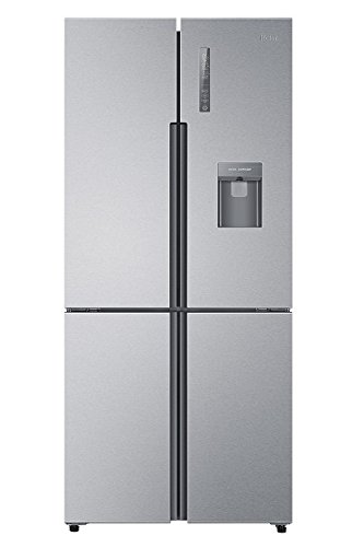 Haier HTF-452WM7 nevera puerta lado a lado Independiente Acero inoxidable 452 L A++ - Frigorífico side-by-side (Independiente, Acero inoxidable, Puerta francesa, LED, Puerta a puerta, Tocar)