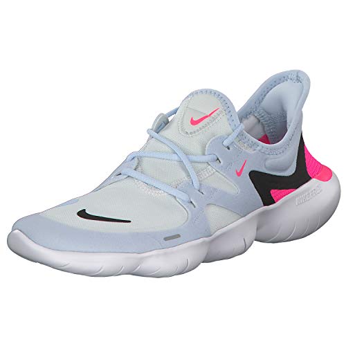 Nike Wmns Free RN 5.0, Zapatillas de Atletismo para Mujer, Multicolor (White/Black/Half Blue/Hyper Pink 000), 40 EU