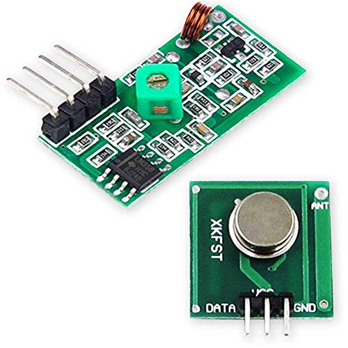 OcioDual Conjunto Módulo Emisor Receptor Transmisor Inalámbrico Sin Cables RF 433MHz para Robótica Electrónica Raspberry Pi DIY