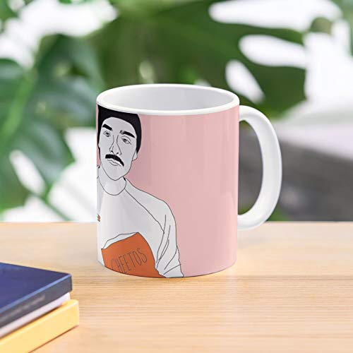 5TheWay with Mug Eating Cheetos Chopsticks Isaac Oscar - - Taza de café de Regalo de Moda Superventas Negra, Blanca, Cambia de Color 11 onzas, 15 onzas para Todos…