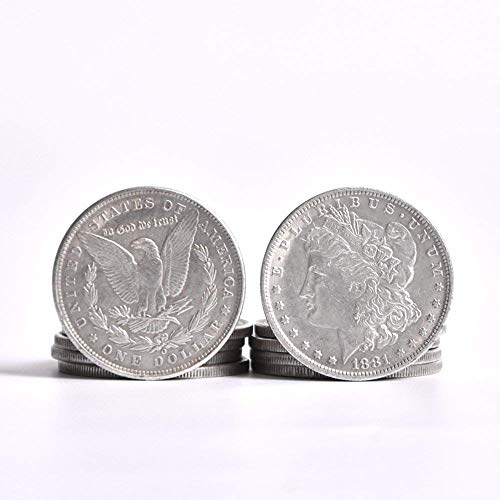 Acero Morgan Dollar (3.8cm Dia) 10pcs / Lot - Truco, Moneda, Trucos de magia, Atrezzo, Accesorios Magia, Apareciendo / Desapareciendo, Ilusión