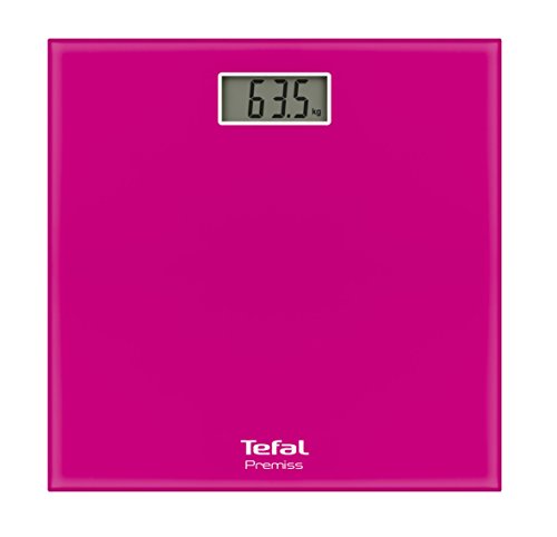 Tefal PP1063V0 Báscula personal electrónica Plaza Rosa - Báscula de baño (Báscula personal electrónica, 150 kg, 100 g, kg, lb, ST, Plaza, Rosa)
