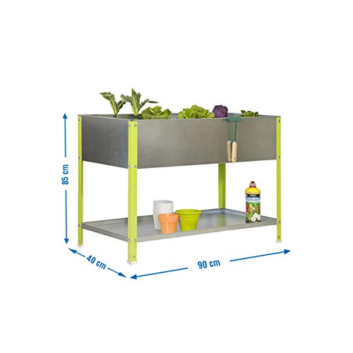 SimonRack Simongarden Urban Top Kit Estantería, Verde y galvanizado, 850 x 900 x 400 mm