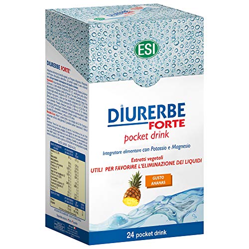 ESI Diurerbe Forte Pocket Drink Sabor Piña Complemento Alimenticio - 24 Unidades