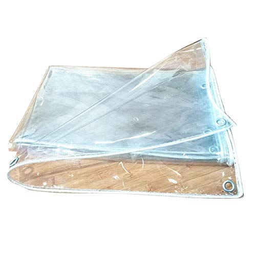 GGYMEI Lonas Impermeables Exterior Material De Polietileno De Tela Plástica Transparente, Sombrilla, A Prueba De Lluvia, Resistente Al Desgaste, 10 Tamaños (Color : Clear, Size : 2x2m)