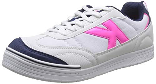 Kelme Trueno, Zapatillas de fútbol Sala para Hombre, Blanco (Blanco Y Fucsia 482), 43 EU