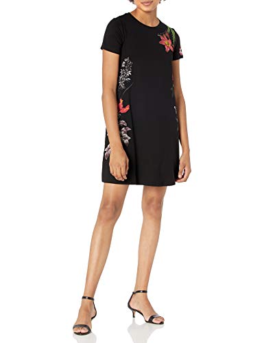 Desigual Vest_Caroline Vestido Casual, Negro, L para Mujer