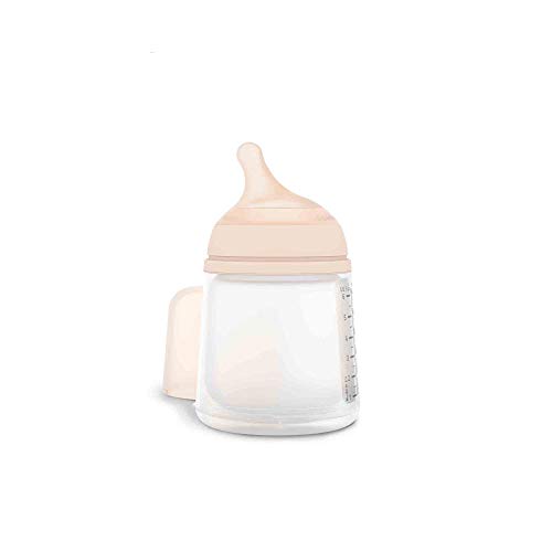 Suavinex Zero-Zero Biberón anticólicos +0 meses, 180 ml - Tetina Lactancia Materna, Flujo Lento