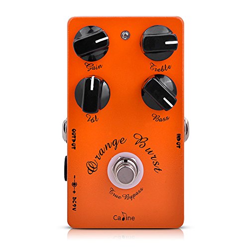 Andoer Caline CP-18 Pre AMP Pedal de guitarra Overdrive (Naranja)