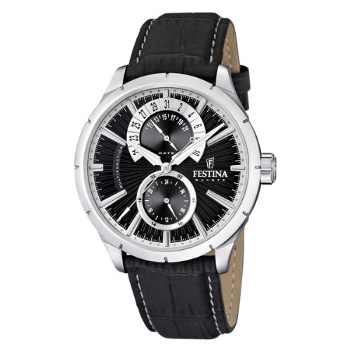 Festina Reloj Analógico para Hombre de Cuarzo con Correa en Cuero F16573/3