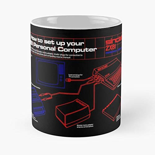 92Novafashion Micro 81 80 Computer Sinclair Zx81 Spectrum ZX Zx80 La Mejor Taza de café de cerámica Blanca de 11 oz