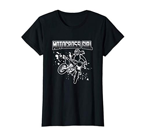 Motocross Chica Dirt Bike Enduro Motocicleta Niños Damas Camiseta