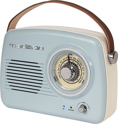Freesound - VR30 - Madison - Radio Vintage con Bluetooth (30 W, USB) Color Azul