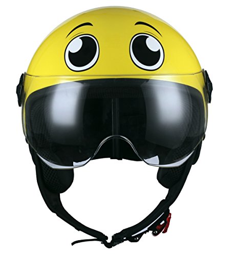 BHR 04042 Casco Moto Demi-Jet Linea One 801, Ojos Amarillos, S (55/56 cm)