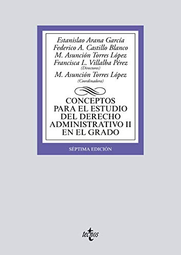 Conceptos para el estudio del Derecho administrativo II en el grado (Derecho - Biblioteca Universitaria de Editorial Tecnos)