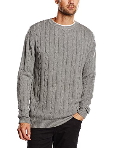 Only & Sons onsGAMAL Crew Neck Jersey de Deporte, Medio Gris Melange, S para Hombre