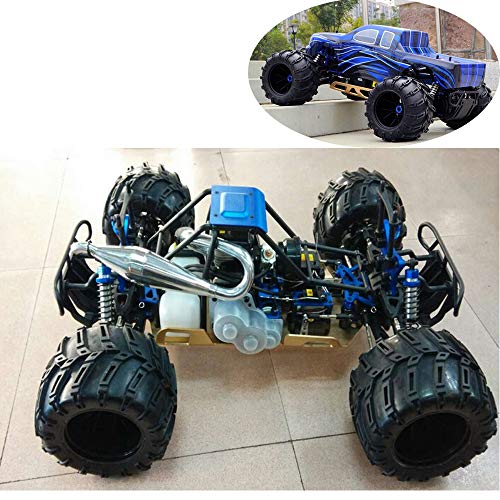 4WD Gasolina del Coche De RC para Adultos, 1 / 5O Escala RTR Buggy con 32CC De Alto Rendimiento del Motor De Gasolina, Radio Controlado Monster Truck, Off-Road De Vehículos De Juguete,Azul