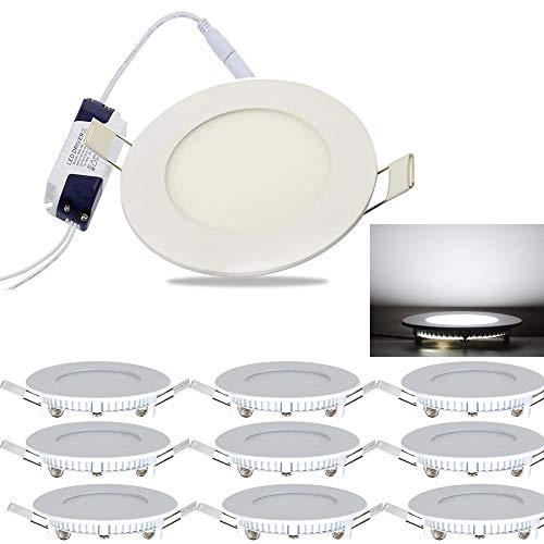 YESDA 10x9W Blanco Frío Plafon Techo LED Downlight focos led empotrables Panel led (9W Blanco Frío)