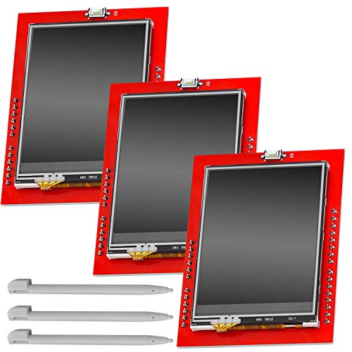 AZDelivery 2.4 pulgadas TFT LCD Touch Display Shield Modulo Pantalla Tactil SPI TFT 240x320 ILI9341 5V compatible con Arduino con E-Book incluido!