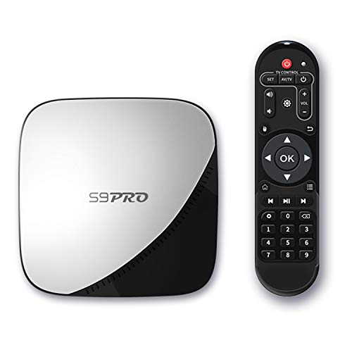 SUNNZO S9 Pro Android 9.0 OS TV Box con Procesador Rockchip 3318,Quad Core de 64 bits 4GB RAM+32GB ROM,WiFi de Doble Banda 2.4GHz+5GHz,USB3.0,4K HD,H.265 (4+32GB)