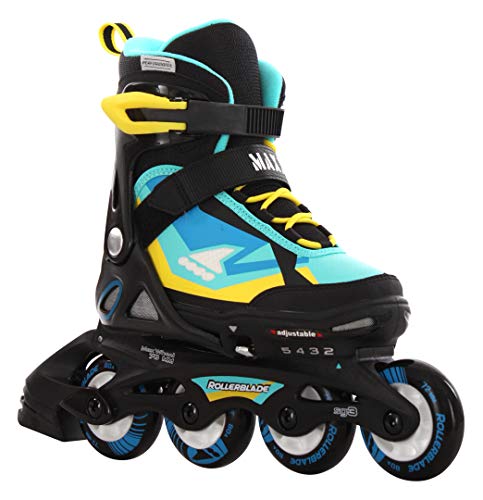 Rollerblade MAXX SC - Patines en línea, color negro y azul, Unisex adulto, NERO/AZZURRO, 33-36,5