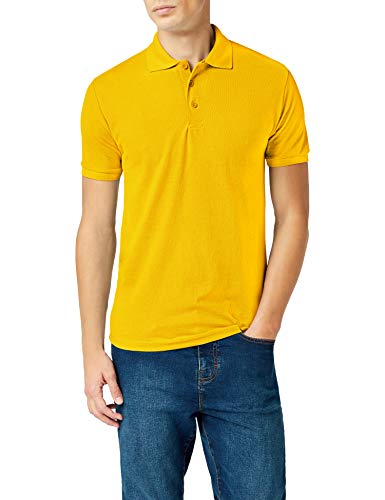 Fruit of the Loom Raglan Sleeve - Polo para hombre, color amarillo (sunflower), talla Large