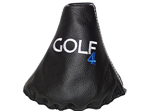 Golf de Piel para Volkswagen Golf IV 1998 – 2005 Gear polainas Negro 4 bordado Edition