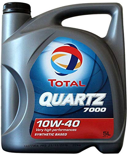 Total Quartz 7000 10W40 5 litros. Lubricante sintético desarrollado para Todo Tipo de Motores Gasolina o Diesel de vehículo Ligero en Todos los Tipos de conducción.