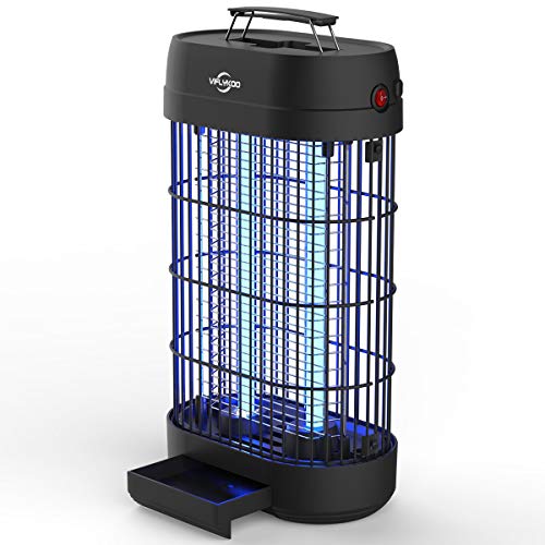 Viflykoo Lámpara Antimosquitos Electrico,Lámpara Anti Mosquitos Destructora de Insectos eléctrica 18W Sin químicos tóxicos,Trampas para Insectos Matamoscas Area efectiva 80㎡ Interior y Jardin