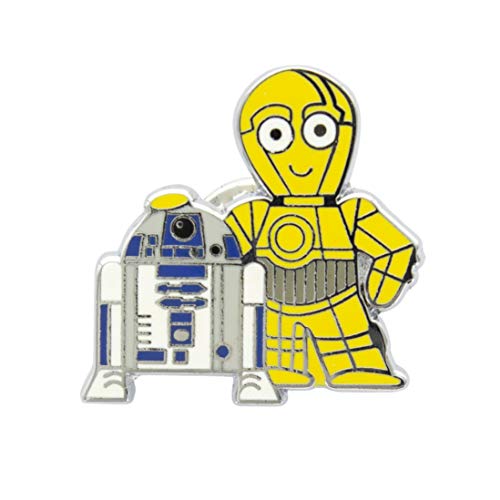 Paladone C-3PO y R2-D2-Pin esmaltado Oficial de Disney Star Wars, Color r2-d2 y 3-CPO (PP4264SW)