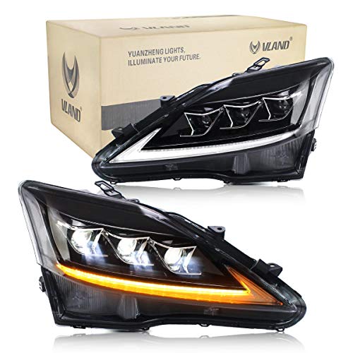 Faros delanteros Vland para IS200D IS300 IS250 IS350 2006 2007 2008 2009-2012 Head Lanp