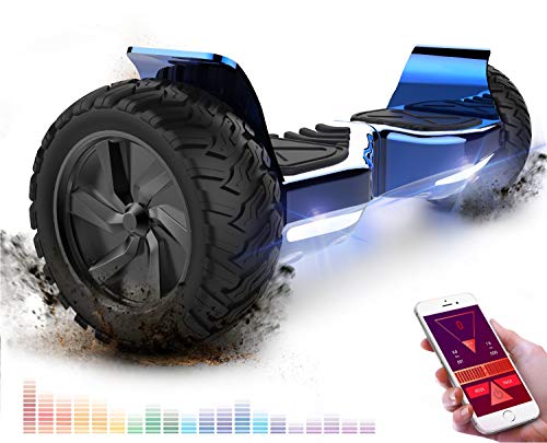 RCB Scooter de Auto-equilibrio Off-Road Patinete Eléctrico Todo Terreno Hummer de 8.5 Pulgadas con Bluetooth APP LED Motor Potente 2 * 350W